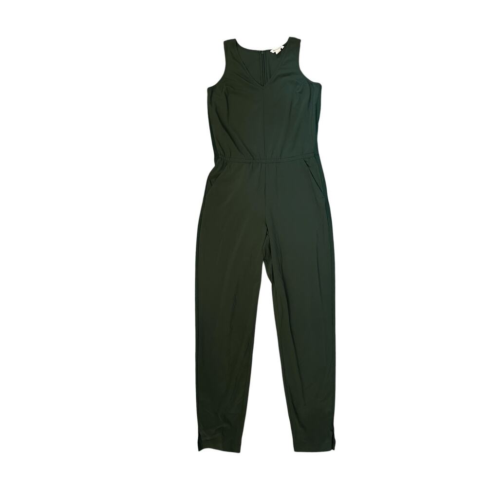 Women 8 Athleta 981021 Brooklyn Jumpsuit Seaweed Snack Green One Piece Travel